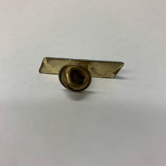 Gold Tone Service Bar Pin 1.25” x .25” - Picture 3 of 4